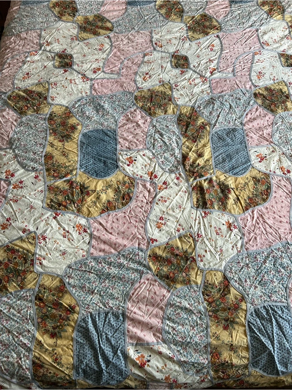 Anthropologie/Urban Outfitters RN 66170 Floral Patchwork Duvet Cover Full/Queen